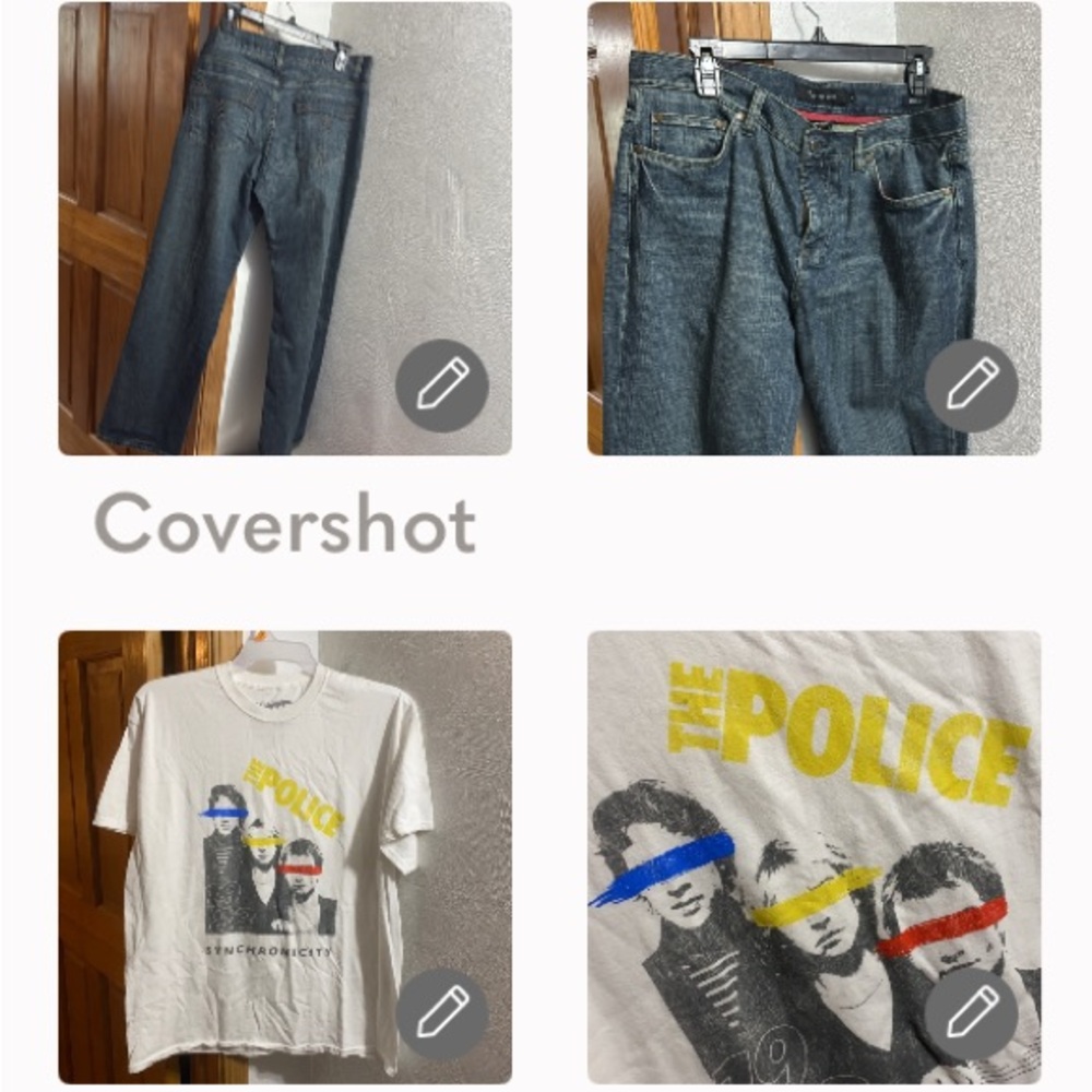 The Police Synchronicity 83’ 1X+Calvin Klein Bootcut👖sz14/36